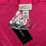 Lane Bryant Venezia NWT 26/28 Hot Pink Button Down Shirt w/ Polka Dot Tie Belt Photo 3