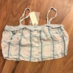 Love Shack Fancy Panthea Silk Cropped Tank Photo 1