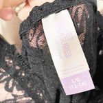 secret treasures  Size Large Black Lace Pink Padded Lingerie Pajama Night NEW Photo 2