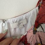 Loft  Poppy floral square neck‎ puff sleeve dress Women’s SIZE 14 fall wedding Photo 5