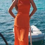 Boden USA Boden Women's Ultramarine Smocked-Waist Holiday Skirt in Firework Size 8 Regular Tiered Photo 1