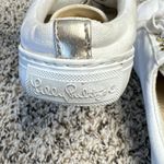 Lilly Pulitzer White Canvas Abigail Mule Sneaker Gold Pave Grommets Size 8 Photo 7