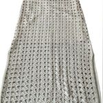 Freshman 1996 open knit partially lined skirt, size Medium. Had 11” each side. Photo 0