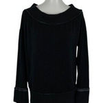 Stateside  Pullover Sweater Medium Black Minimalist Cozy Loungewear Photo 0