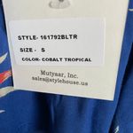 Envy Style Floral Off The Shoulder Blue Purple Red White Crop Top Size Small Photo 7