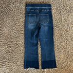 Spanx 20231R Cropped Flare Denim Jeans in Size Medium Raw Hem Photo 1