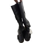 Journee Collection JOURNEE Paris Knee High Flat Boots Black Faux Leather Fall Winter NWT Size 9 Photo 2