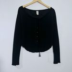 We The Free NEW Free People Cecilia Shirt In Black Size Medium Photo 1