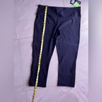  Glyder Capri Leggings Womens  LX Black Nylon And  Spandex Lightweight New Photo 4