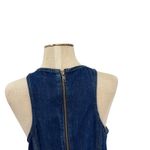 RE/DONE Denim Split-Front Racerback Minidress Dress Blue Size Medium Photo 8