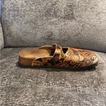 Women's Birkis By Birkenstock Paisley Clogs With Double Strap. Orange Size 7 Photo 7