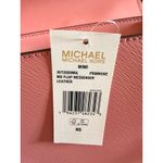 Michael Kors  Mimi Medium Flap Messenger Crossbody Pink Leather NWT Photo 8