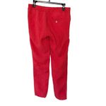 BRAX Linen Pants Womens Red straight Leg Drawstring Pockets Lightweight Photo 1