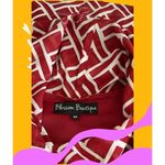 Blossom Boutique Medium Top Tunic Women Red And White Photo 9