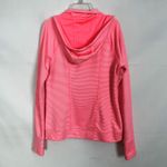 Tangerine  Women's Athleisure Striped Orange Hoodie Size Medium Photo 5