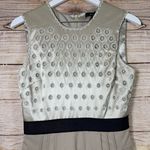 BCBGMAXAZRIA  Cocktail Dress Taupe and Navy Photo 5