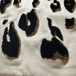 ALLSAINTS  textured animal print pullover sweatshirt large Photo 1