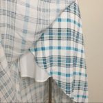 a.n.a NWT  Size 6 Green Naples Stripe Faux Wrap Skirt Photo 2