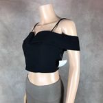 B Darlin B.DARLIN Black Off The Shoulder Crop Top NEW Size 11/12 Photo 5