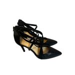 Nine West Women's Elilah Strappy Zip Up High Heels Black Size 7 Photo 9