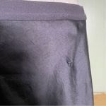 Alexander Wang T by  Satin‎ Midi Skirt Black Raw Hem Womens Medium Photo 7