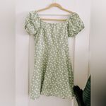 Missguided Misguided // Pistachio Green mini Floral dress Photo 2