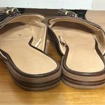 Loft  Elegant Brown Faux Leather Tassel Detail Loafers Women’s Size 8M Photo 4