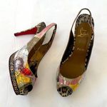 Christian Louboutin beige Animal print winter trash PVC coated platform heels 40 Photo 0