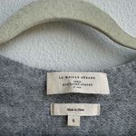 Sézane Sezane Alfred Kid Mohair Merino Knit Jumper Sweater Gray V Neck Size Small Photo 2