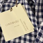 Cynthia Rowley Women’s NWT  Linen Gingham‎ Blazer Blue Checkered Size Large Photo 7