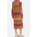 Caslon Ombré Striped Knit Long Sleeve Midi Sweater Dress Orange Brown Size XS/ S Photo 1