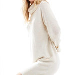 VERO MODA  Cream Turtleneck Sweater Dress Photo 0