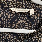 Soft Surroundings  Bali Black Tan Batik Jumpsuit size medium Photo 2