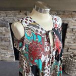 Bloom Asymmetrical Red and Black Mini Dress Size L Photo 10