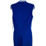 Mac Duggal  IEENA Double Slit High Neck Gown Royal Blue Sleeveless Gown Dress Photo 11