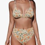 Cupshe  Bikini Set for Women Bathing Suit High Waisted Scalloped V Neck Photo 0