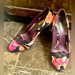 Missoni  velvet and patent floral heels authentic Photo 0