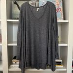 Free People WE THE  Laguna Gray Thermal Long Sleeve Top Photo 3