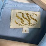 SSYS The Label The Stella Pearl Sleeve Dress In Pastel Blue Size L Party Holiday Size L Photo 6