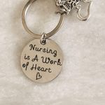 Boutique Nurse Metal Charm Keychain Photo 1