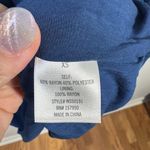 Blue Rain  Dress Women Size XS NWT Blue Floral Embroidery Boho Spring Western Photo 5