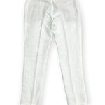 Moschino White Linen Blend Trouser, Size 12 Photo 1