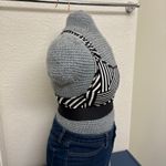 Victoria's Secret Victoria Sport The Player Black White Geometric Racerback Sport Bra S 34C Photo 2