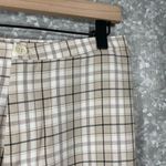 Princess Polly  Women's Brown Plaid Preppy Tapered Leg Pants - Size 6 - High Rise Photo 1