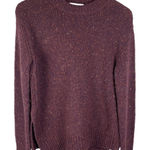 Vince Alpaca / Wool Blend Maroon Flecked Crewneck Side Vented Sweater Size XS Photo 0