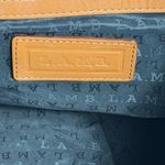 L.A.M.B. Large Monogram Canvas Tote Brown Tan Leather Trim Shoulder Bag Photo 10