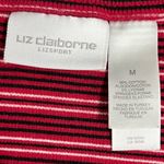 Liz Claiborne  Striped Red, Black and White Sweater - Size Medium - GUC Photo 3