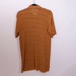 L*Space Marbella Cotton Crochet Knit Collared Short Sleeve Button Top Mojave S Photo 3