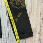 Lole  Burst Black and Gold Print Ankle Leggings. Size Small. EUC Photo 11