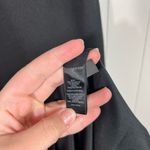 EXPRESS  Black Ribbed High Neck Asymmetrical Hem Bodycon Dress LBD Party Size 6 Photo 2